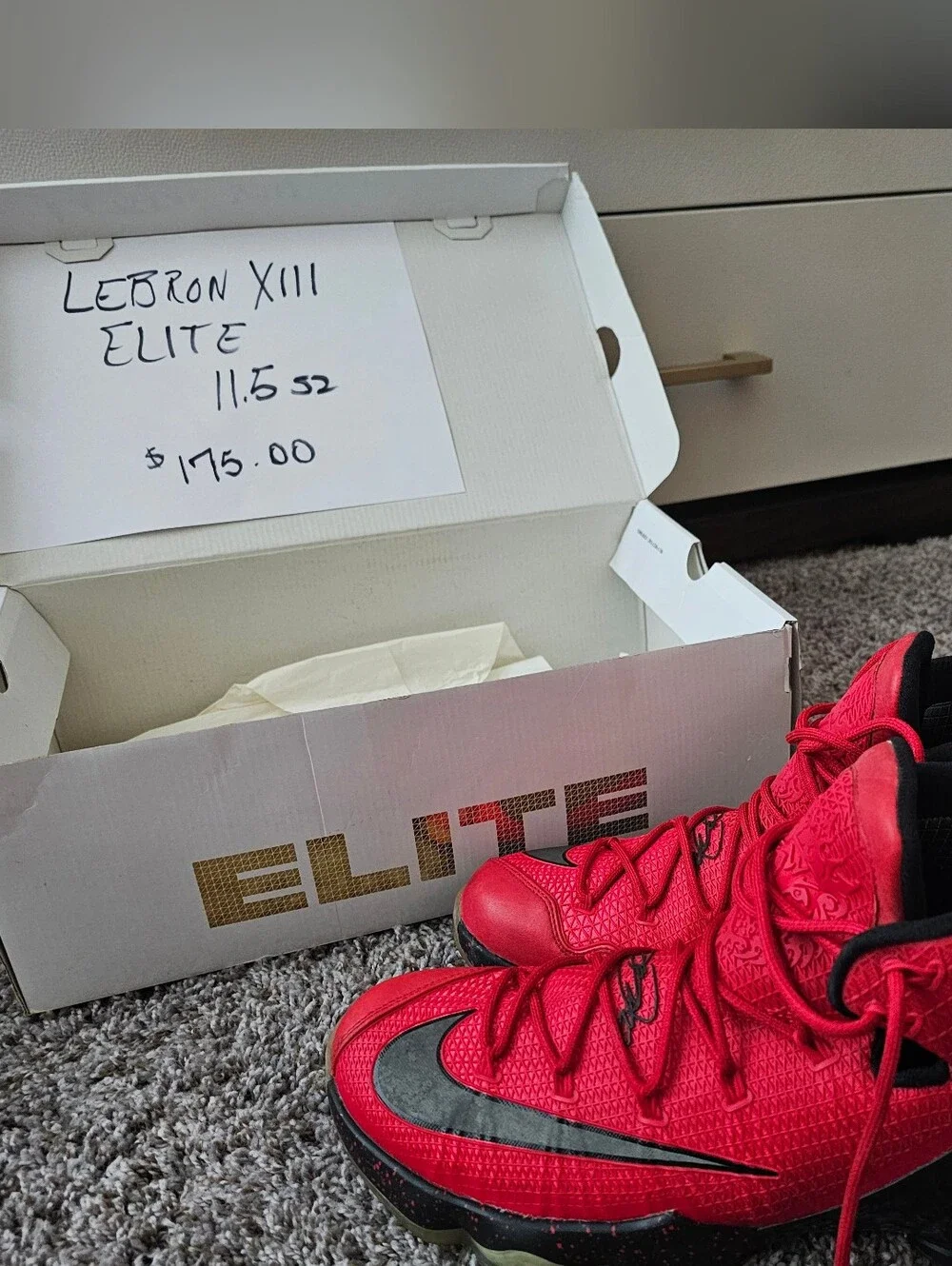 Lebron XIII Elite, size-11.5, $175.00, Great Condition